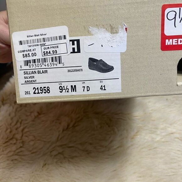 Clarks cloud steppers clogs in Black and silver size 9.5 - Picture 9 of 9